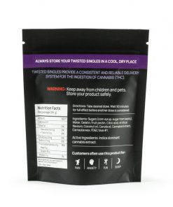 Alternative view of Twisted Extracts Sour Blue Raspberry Twisted Singles Indica (160mg THC)